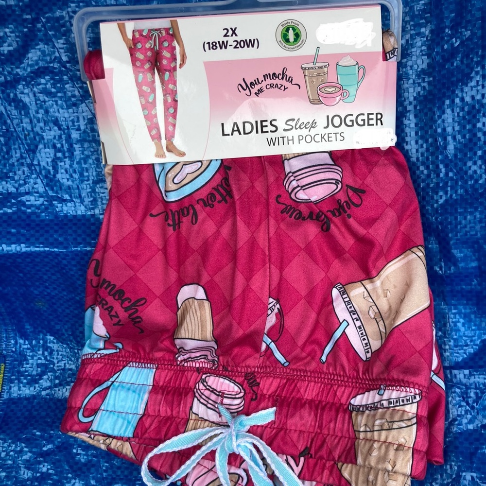 Ladies sleep jogger with pockets